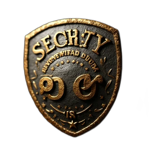 jewelry, jacket, staff, 3d render, concept art, security, patrol, badge transparent PNG cut-out
