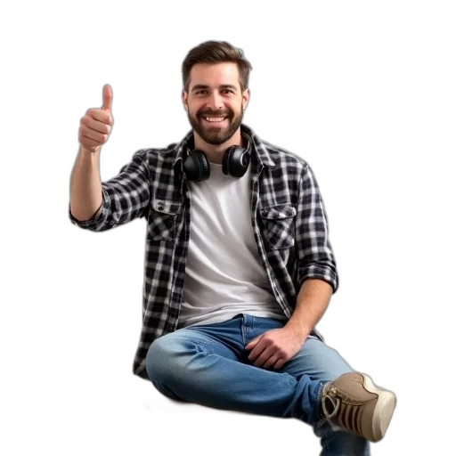 furniture, jacket, staff, face, 3d render, photorealistic, pixel art, man transparent PNG cut-out