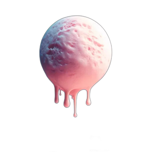 food, creature, weapon, hair, 3d render, vaporwave, concept art, photorealistic transparent PNG cut-out