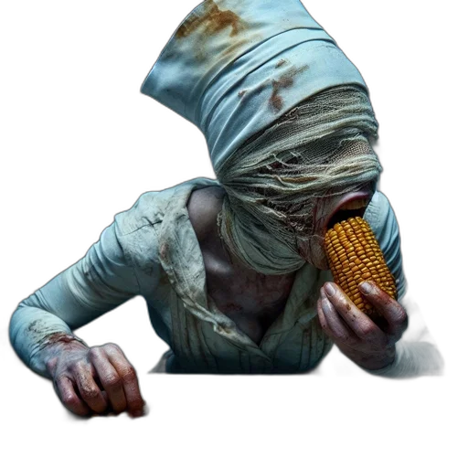 creature, mask, food, weapon, concept art, pixel art, 3d render, individual transparent PNG cut-out