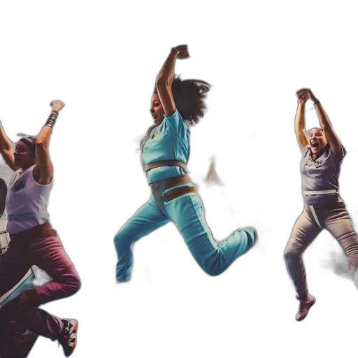 concept art, 3d render, zero, gravity, zumba, class, spaceship, blue transparent PNG cut-out
