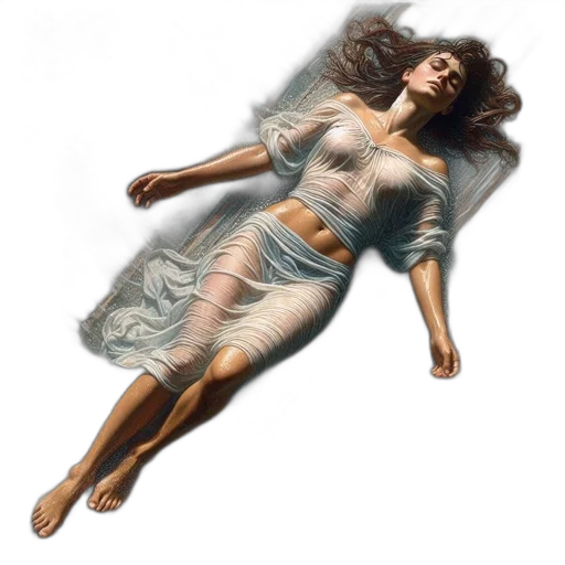 dress, creature, jewelry, photorealistic, concept art, oil painting, fantasy art, underwater transparent PNG cut-out