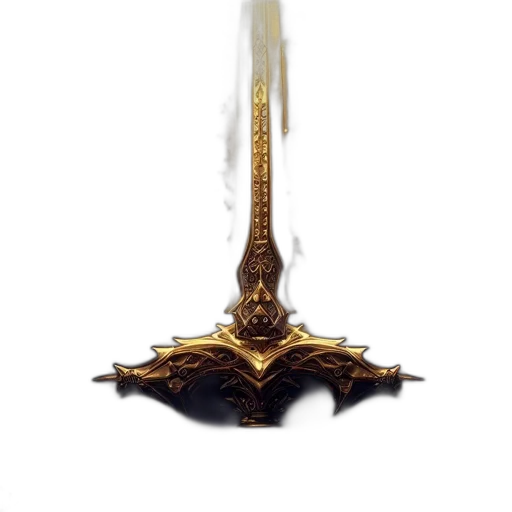 sword, staff, weapon, crown, fantasy art, concept art, 3d render, pixel art transparent PNG cut-out