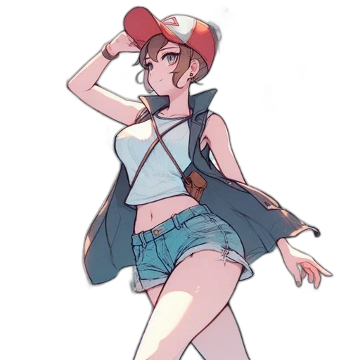 hat, dress, staff, weapon, concept art, anime, watercolor, pixel art transparent PNG cut-out
