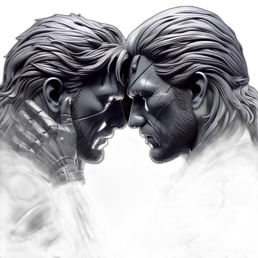 face, mask, hair, concept art, photorealistic, comic book art, pencil sketch, two transparent PNG cut-out