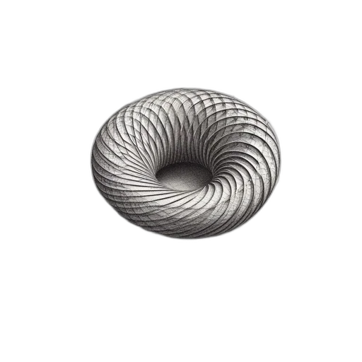 jewelry, hair, furniture, food, 3d render, artistically, rendered, toroidal transparent PNG cut-out