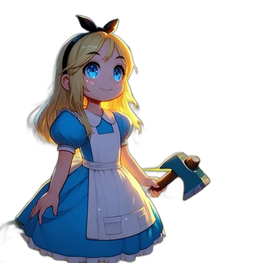 dress, staff, crown, robot, anime, concept art, cartoon, pixel art transparent PNG cut-out