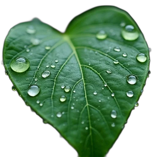 umbrella, flower, photorealistic, rain, green, close-up, leaf, covered transparent PNG cut-out