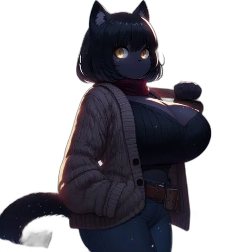 staff, jacket, animal, weapon, concept art, pixel art, fantasy art, anime transparent PNG cut-out