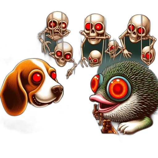 robot, creature, mask, concept art, 3d render, pixel art, fantasy art, unusual transparent PNG cut-out