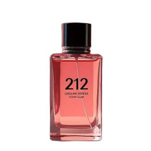 bottle, carolina, herrera, 212, glam, intense, cologne, 150ml transparent PNG cut-out
