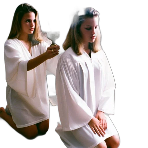 dress, jacket, vaporwave, 3d render, photorealistic, concept art, monochrome, two transparent PNG cut-out