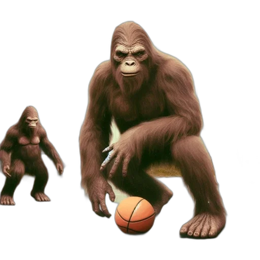 animal, concept art, 3d render, photorealistic, fantasy art, three, gorilla-like, creatures transparent PNG cut-out