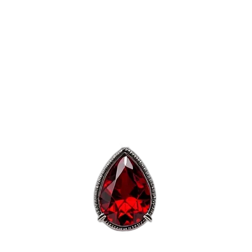 jewelry, crown, jacket, flower, 3d render, photorealistic, red, silver transparent PNG cut-out