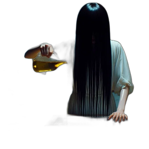 hair, dress, creature, food, concept art, fantasy art, vaporwave, photorealistic transparent PNG cut-out