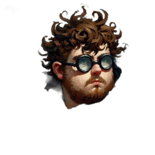face, hair, staff, mask, concept art, pixel art, photorealistic, cartoon transparent PNG cut-out