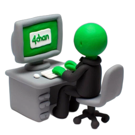 staff, robot, furniture, 3d render, pixel art, concept art, green, small transparent PNG cut-out