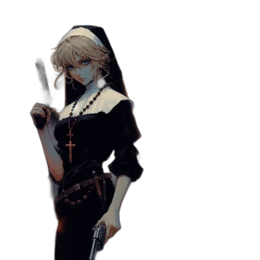 staff, weapon, sword, dress, concept art, 3d render, pixel art, fantasy art transparent PNG cut-out
