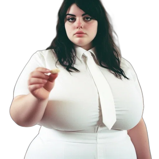 dress, jacket, food, staff, concept art, photorealistic, woman, dark transparent PNG cut-out