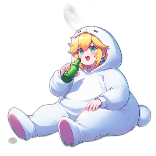 robot, food, bottle, creature, pixel art, vaporwave, concept art, anime transparent PNG cut-out