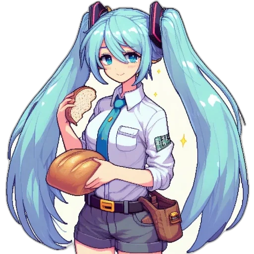 staff, weapon, robot, food, anime, pixel art, cartoon, concept art transparent PNG cut-out