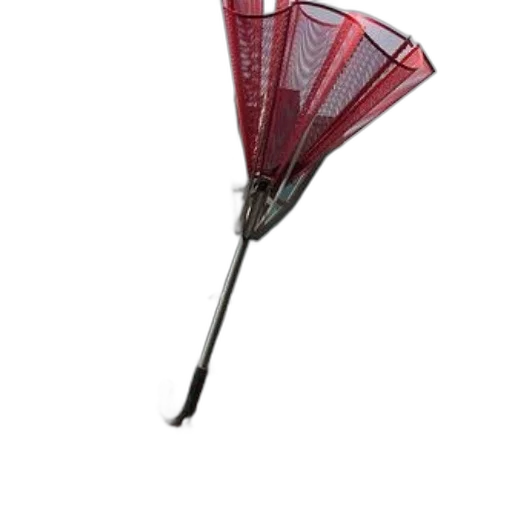 umbrella, staff, weapon, hat, 3d render, concept art, photorealistic, red transparent PNG cut-out