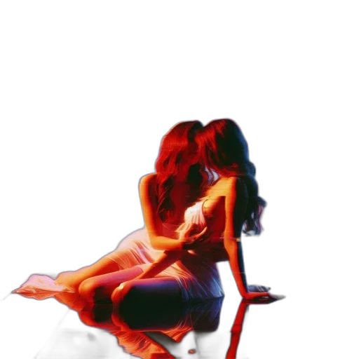 dress, concept art, comic book art, photorealistic, pixel art, fire, neon lights, outer space transparent PNG cut-out