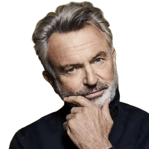 face, hair, animal, photorealistic, man, gray, beard, wearing transparent PNG cut-out