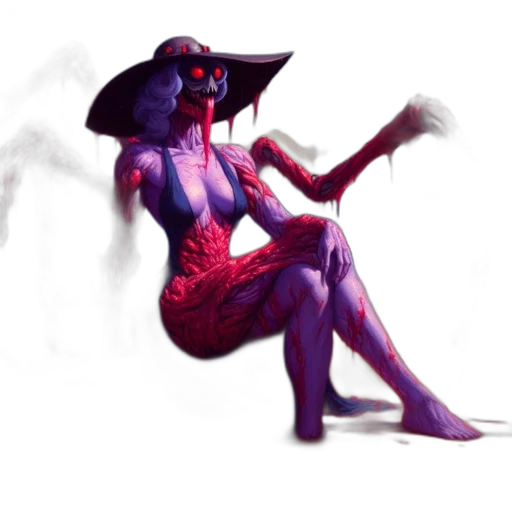 staff, creature, dress, concept art, fantasy art, pixel art, 3d render, red transparent PNG cut-out