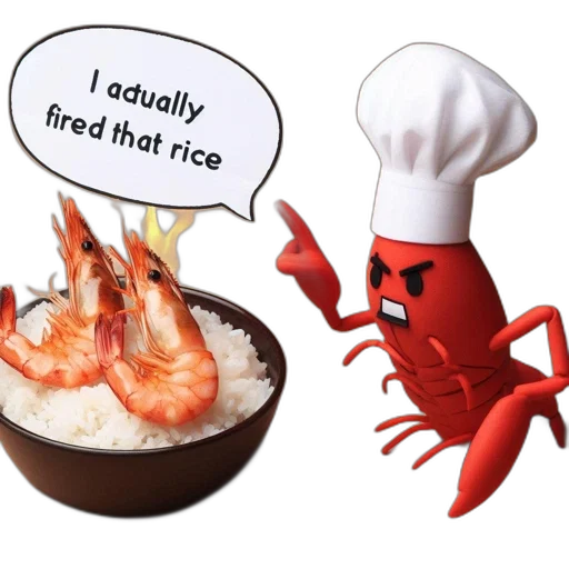 food, creature, animal, hat, 3d render, concept art, fire, red transparent PNG cut-out