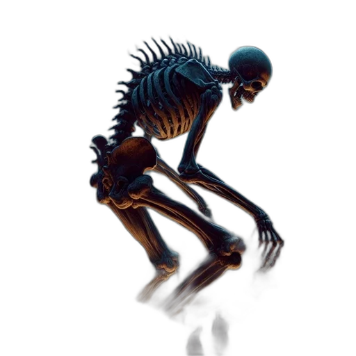 creature, robot, animal, jewelry, concept art, 3d render, colossal, skeleton transparent PNG cut-out