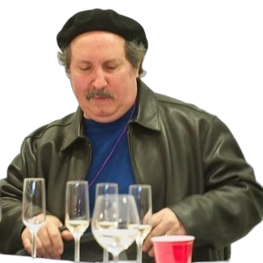 jacket, hat, staff, face transparent PNG cut-out