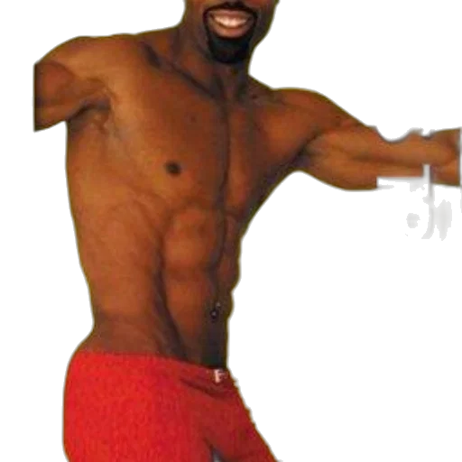 animal, staff, creature, photorealistic, man, red, shorts, poses transparent PNG cut-out