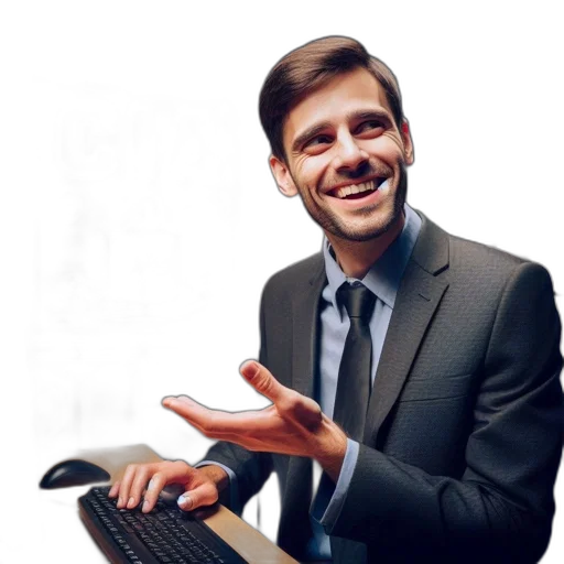 staff, face, jacket, individual, wearing, suit, occupies, retro transparent PNG cut-out