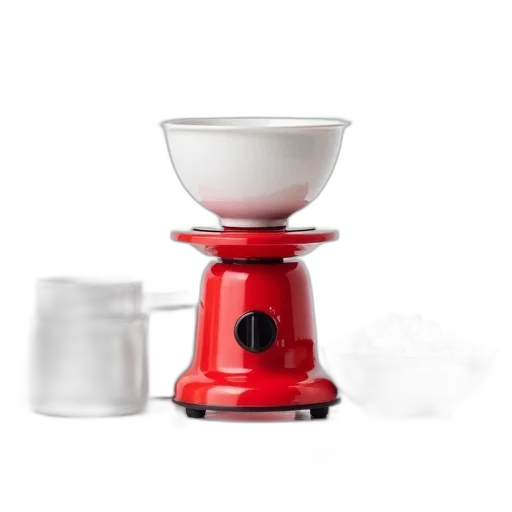 robot, staff, food, red, kitchen, appliance, white, bowl transparent PNG cut-out