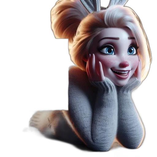 creature, face, robot, 3d render, concept art, cartoon, fantasy art, snow transparent PNG cut-out