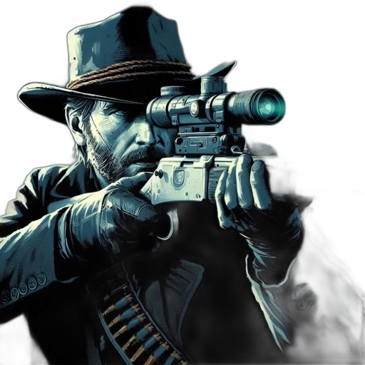 weapon, concept art, comic book art, photorealistic, cartoon, individual, donning, hat transparent PNG cut-out