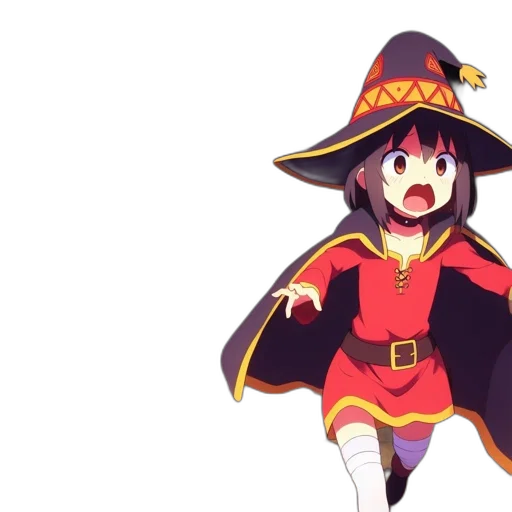 staff, hat, weapon, creature, anime, concept art, pixel art, fantasy art transparent PNG cut-out