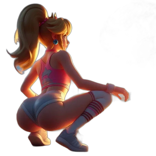 crown, dress, concept art, pixel art, 3d render, fantasy art, neon lights, neon transparent PNG cut-out