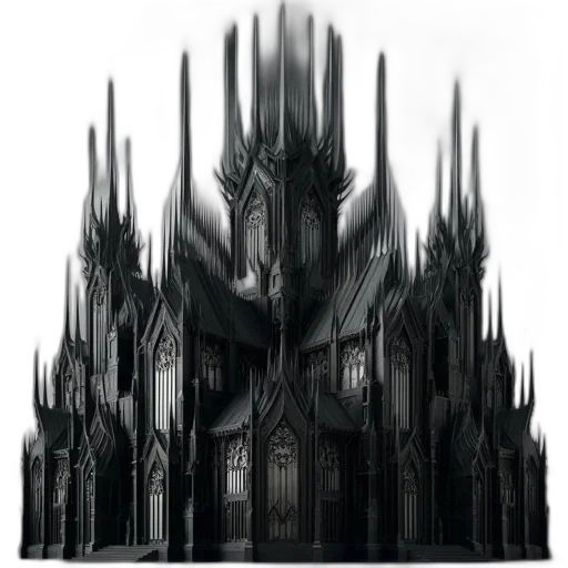 building, crown, furniture, sword, concept art, fantasy art, 3d render, pixel art transparent PNG cut-out