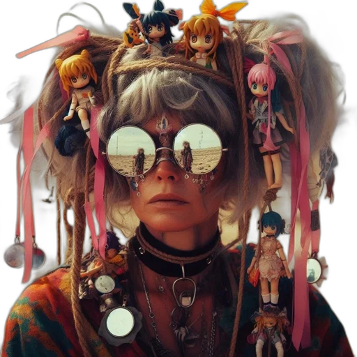 mask, jewelry, face, staff, concept art, cyberpunk, fantasy art, anime transparent PNG cut-out