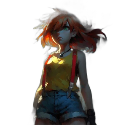 dress, face, mask, jacket, concept art, pixel art, anime, watercolor transparent PNG cut-out