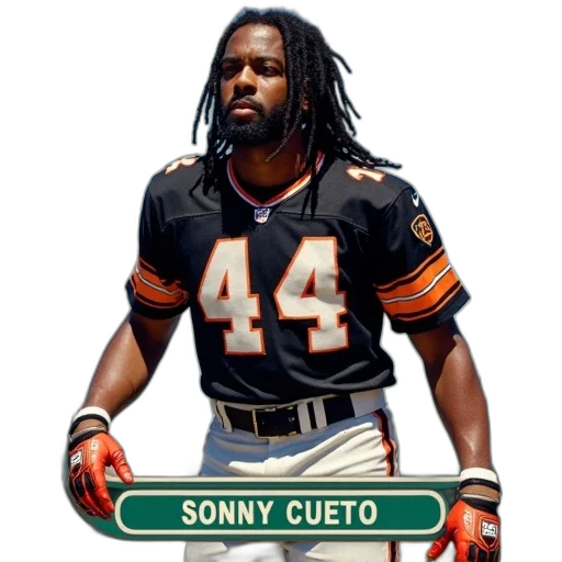 baseball, card, featuring, player, dreadlocks, wearing, black, jersey transparent PNG cut-out