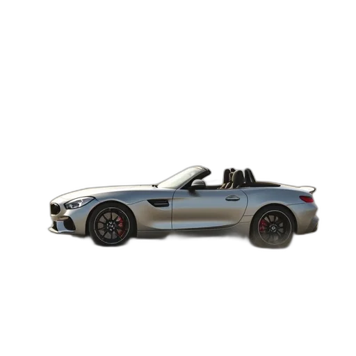 car, 3d render, photorealistic, silver transparent PNG cut-out