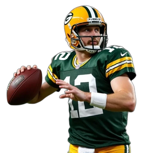 green, bay, packers, quarterback, aaron, peyton transparent PNG cut-out