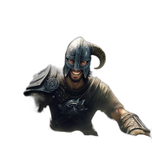 sword, mask, weapon, dragon, concept art, fantasy art, 3d render, photorealistic transparent PNG cut-out