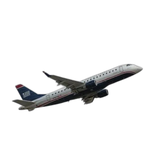 staff, 3d render, photorealistic, united, express, airplane, flying, through transparent PNG cut-out