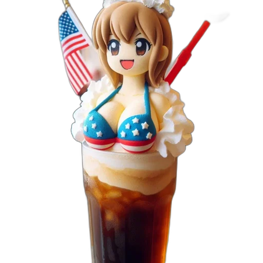 food, staff, 3d render, anime, vaporwave, photorealistic, image, shows transparent PNG cut-out