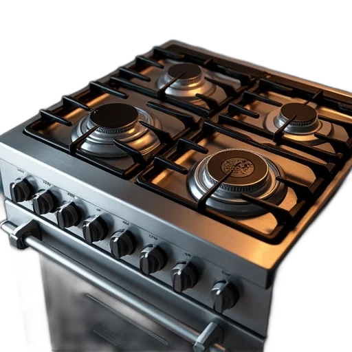 food, 3d render, four, burner transparent PNG cut-out