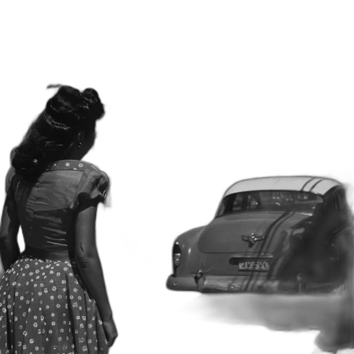 car, dress, hair, robot, concept art, 3d render, comic book art, photorealistic transparent PNG cut-out